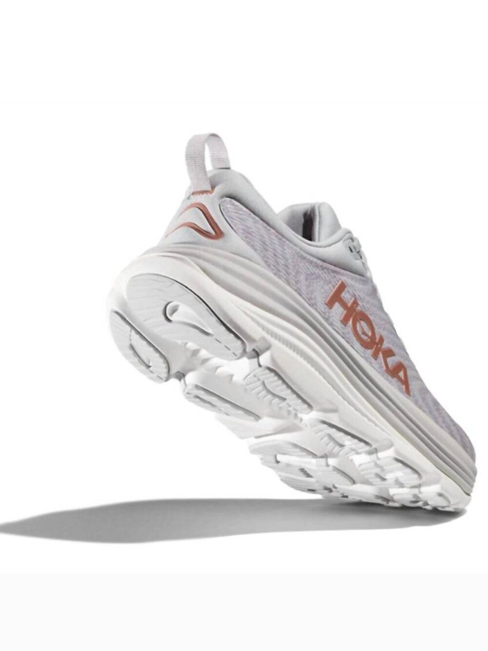 HOKA Women's Gaviota 5 Road Running Shoes in Harbor Mist/Rose Gold Size 7.5 - Picture 3 of 11